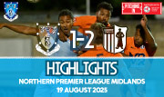 Match Highlights - Rugby Town 1-2 Corby Town  - NPL Midlands - August 2025