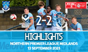 Match Highlights - Loughborough Students 2-2 Rugby Town - NPL Midlands - September 2025