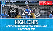 Match Highlights - Basford United 2-2 Rugby Town - NPL Midlands - October 2025