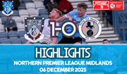 Match Highlights - Rugby Town 1-0 Racing Club Warwick - NPL Midlands - December 2025