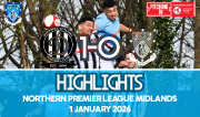 Match Highlights - Rugby Town 0-3 Mickleover - NPL Midlands - December 2025