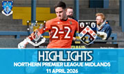 Match Highlights - Rugby Town 2-2 Wellingborough Town - NPL Midlands - April 2026