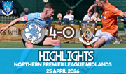 Highlights - Rugby Borough 4-0 Rugby Town - NPL Midlands - 25th April 2026