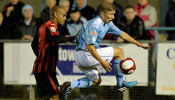 Goalmouth Scramble - Brackley Town 1-1 Rugby Town - October 2015 - FA Cup 3rd Qualifying Round