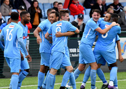 Celebration - Redditch United 2-4 Rugby Town - September 2018 - FA Cup 1st Qualifying Round