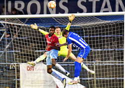 Matt Hill and Liam Francis - Eynesbury Rovers 1-2  Rugby Town - November 2022