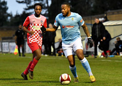 Jahvan Davidson-Miller - Rugby Town 0-3 Wellingborough Town - NPL Midlands - February 2025