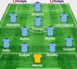Rugby Town lineup - Rugby Town 2-1 Chalfont St Peter - February 2015