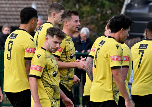 Celebrations - Godmanchester Rovers 0-5 Rugby Town - United Counties League Premier Division South - October 2026