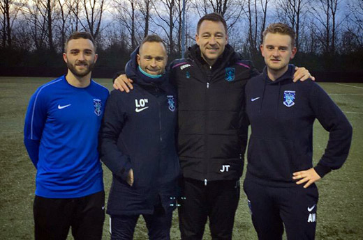 Rugby Town Academy Staff with John Terry - Rugby Town FC