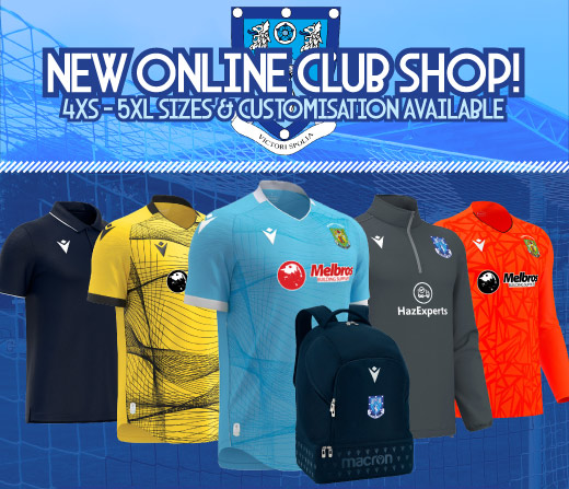 Rugby Town FC Club Shop - July 2025