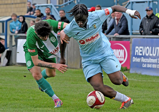 Ayo Lekuti- Rugby Town 1-1 Bedworth United - NPL Midlands Division - April 2024